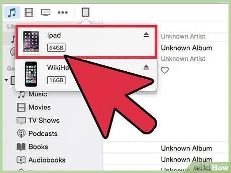 Pindahkan Muzik dari PC anda ke iPad Langkah 6