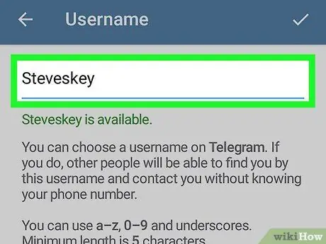 Измените свое имя в Telegram на Android Шаг 5