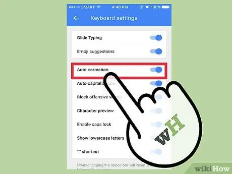 Изменить настройки клавиатуры Gboard, шаг 5