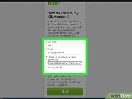 Απενεργοποίηση λογαριασμού Kik Βήμα 12