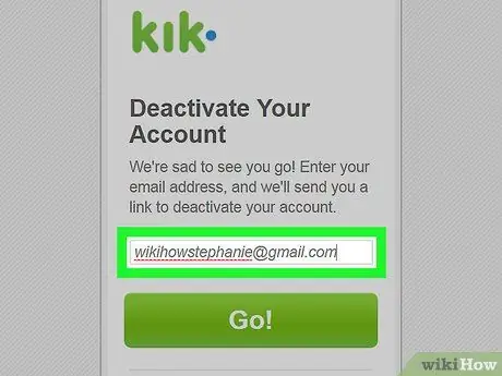 Een Kik-account deactiveren Stap 7