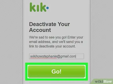 غیرفعال کردن حساب Kik مرحله 8