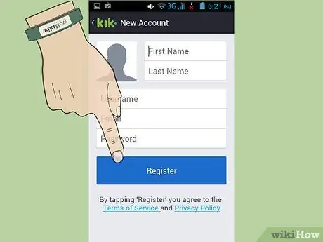 از Kik Step 3 استفاده کنید