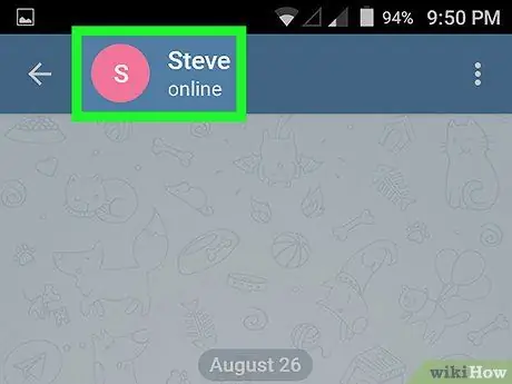 รู้จัก Chat ID บน Telegram บน Android ขั้นตอนที่ 9