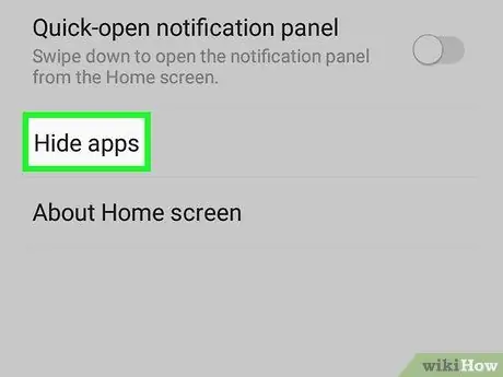Скриване на приложения на Samsung Galaxy Стъпка 4
