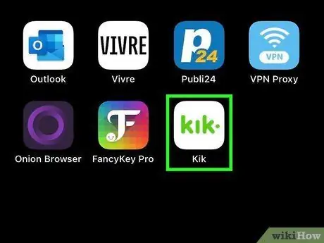 Kirim Lampiran di Kik Messenger Langkah 1