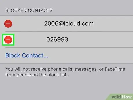 IPhone -da bir nömrəni blokdan çıxarın Adım 5