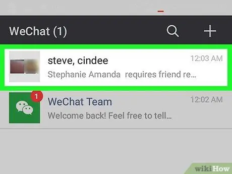 Poistu WeChat -ryhmästä Androidin vaiheessa 3