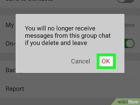 Leave a WeChat Group on Android Step 6