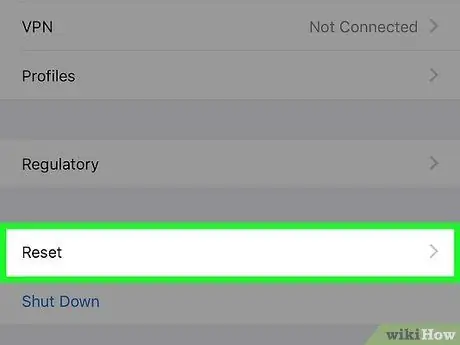 Redefinir as configurações de localização e privacidade em um iPhone Etapa 3