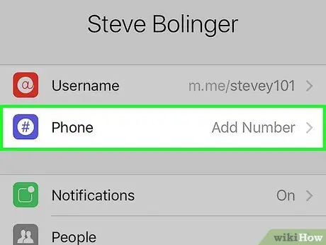 Change Your Facebook Messenger Phone Number Step 4