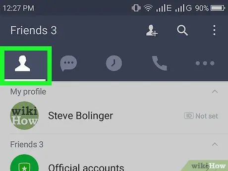 Hapus Kontak Aplikasi LINE di Android Langkah 2