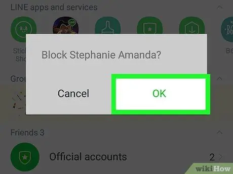 Hapus Kontak Aplikasi LINE di Android Langkah 5