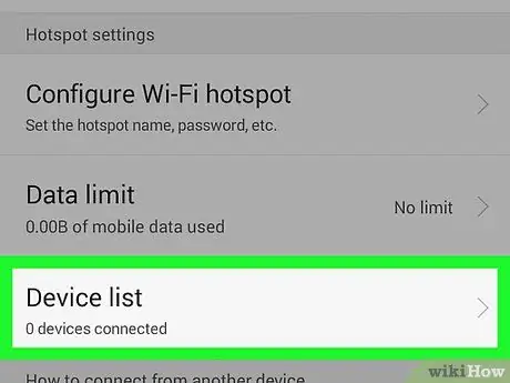 Kyk wie aan u hotspot gekoppel is op Android stap 4