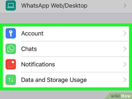 Verander die instellings op WhatsApp op iPhone of iPad Stap 3