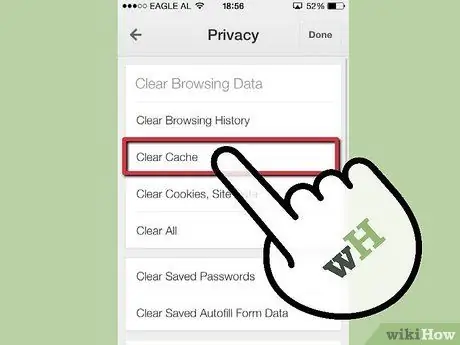 Bersihkan Cache Browser Anda di iPhone Langkah 7