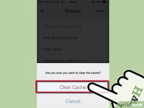 Videz le cache de votre navigateur sur un iPhone Étape 8