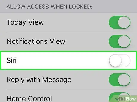 ปิดการใช้งาน Siri ขั้นตอนที่ 5
