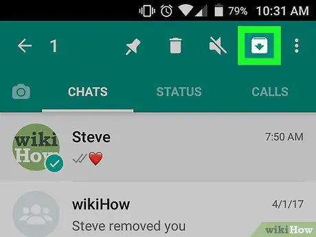 Sembunyikan Obrolan di WhatsApp di Android Langkah 4