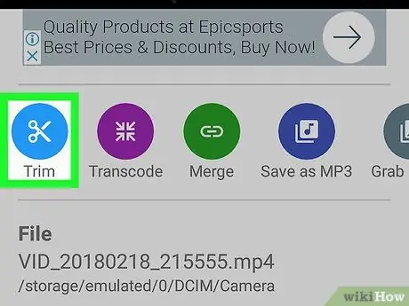Trim en video på Android Trinn 8