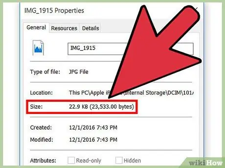 Find the File Size of an iOS Photo Step 20