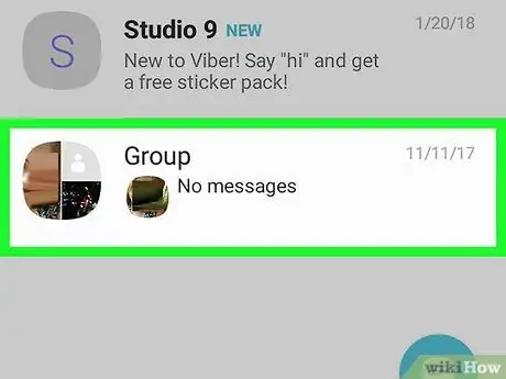 Suprimiu un grup Viber a Android Pas 3