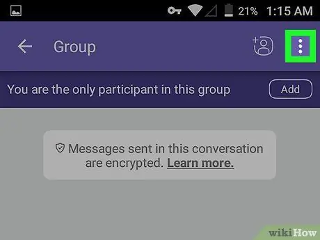 Ta bort en Viber -grupp på Android Steg 4