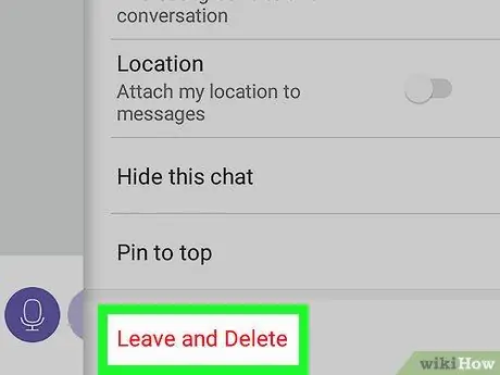 احذف مجموعة Viber على نظام Android الخطوة 6