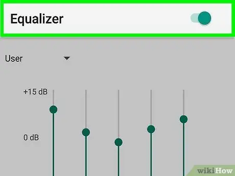 Zmień korektor w Muzyce Google Play na Androida Krok 5