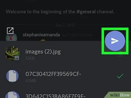 Încărcați fișiere pe un canal Discord pe Android Pasul 8