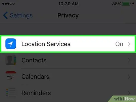 Достъп до Историята на местоположенията на iPhone Стъпка 3