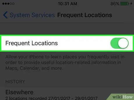 Access the Location History on iPhone Step 6