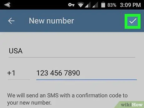 Change Your Number on Telegram on Android Step 8