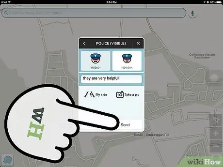 5. Adımda iPhone'da Waze Kullanarak Bölgenizdeki Polis Faaliyetlerini Bildirin