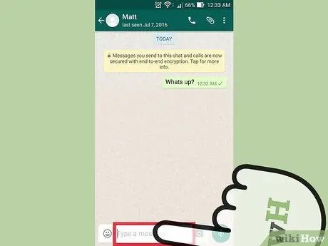 Texte barré sur WhatsApp Étape 14