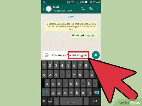 Precrtani tekst na WhatsApp -u Korak 17