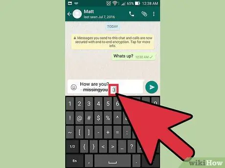 Зачеркнат текст на WhatsApp Стъпка 19