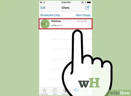 Deurslagteks op WhatsApp Stap 3