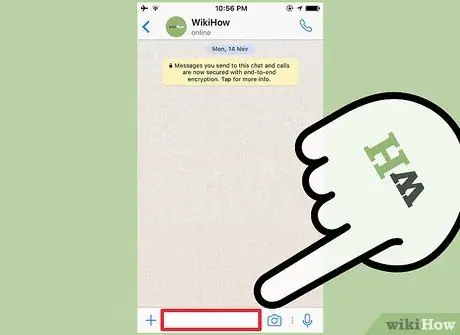 Зачеркнат текст на WhatsApp Стъпка 4