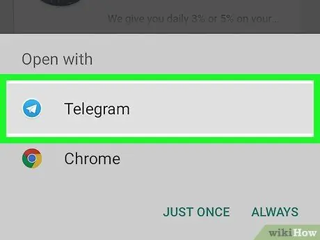 Dołącz do kanału Telegram na Androidzie Krok 3