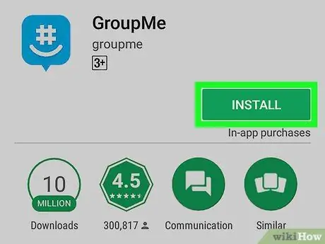 Zainstaluj Groupme na Androidzie Krok 6