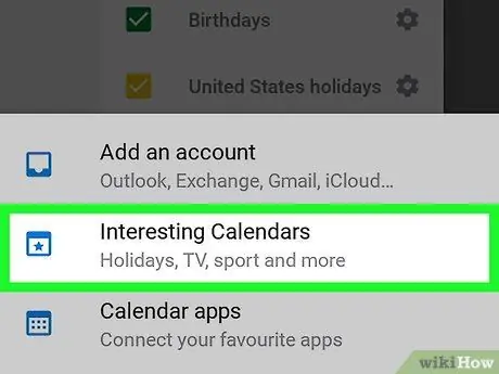 Sinchronizuokite kalendorių su „Outlook“„Android“14 veiksmas