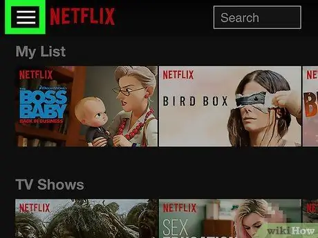 Hapus Riwayat di Netflix di iPhone atau iPad Langkah 2