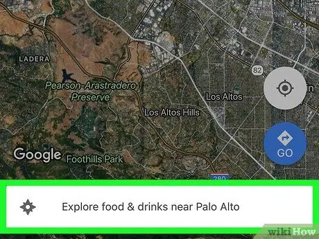 Sök i närheten på Google Maps på iPhone eller iPad Steg 2