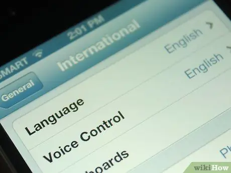 Change the Language on an iPhone 3G Step 6