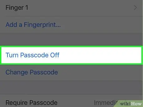 I-off ang Iyong iPhone Passcode Hakbang 4