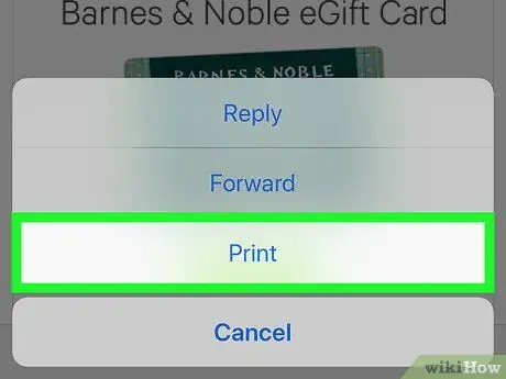 Deseu un correu electrònic com a PDF a l'iPhone o l'iPad Pas 4