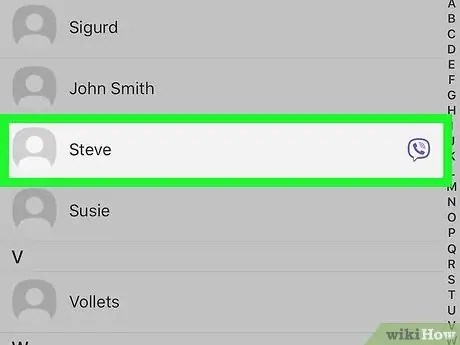Letilthat valakit a Viber alkalmazásban iPhone vagy iPad készüléken 3. lépés