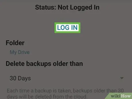 Backup de mensagens de texto no Android Etapa 15