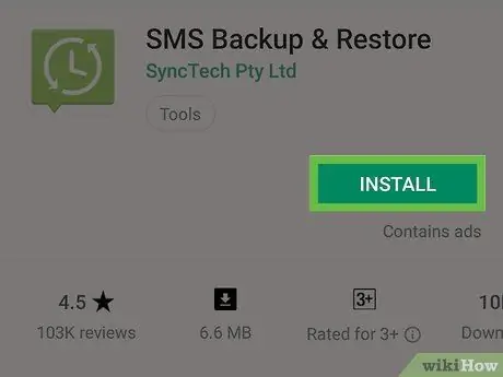 Backup de mensagens de texto no Android, etapa 4